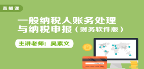 一般纳税人账务处理与纳税申报