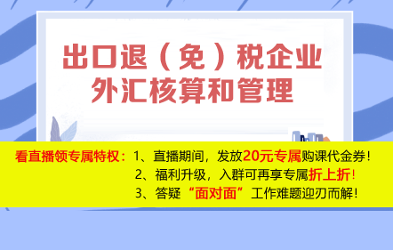 出口退（免）稅企業(yè)外匯核算和管理