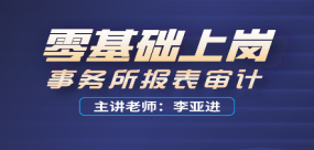 零基础上岗事务所报表审计