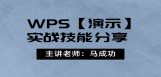 WPS【演示】实战技能分享