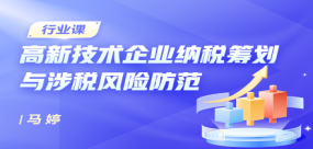 高新技術(shù)企業(yè)納稅籌劃與涉稅風險防范