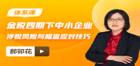 金稅四期下中小企業涉稅風險與稽查應對技巧