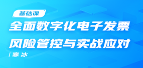 全面數字化電子發票風險管控與實戰應對