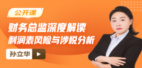 【免费】财务总监深度解读利润表风险与涉税分析
